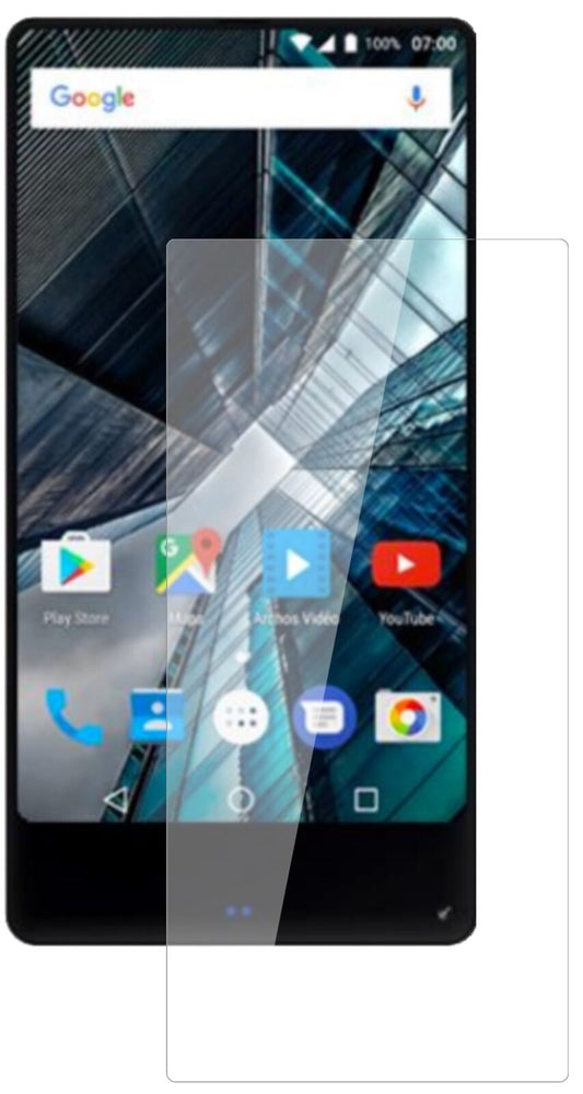 Klare Displayschutzfolie von dipos passend für Archos Sense 55 S, 9H kratzfest und blasenfrei montiert