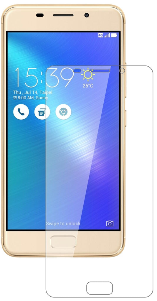 Klare Displayschutzfolie von dipos passend für Asus Zenfone 3S Max, 9H kratzfest und blasenfrei montiert