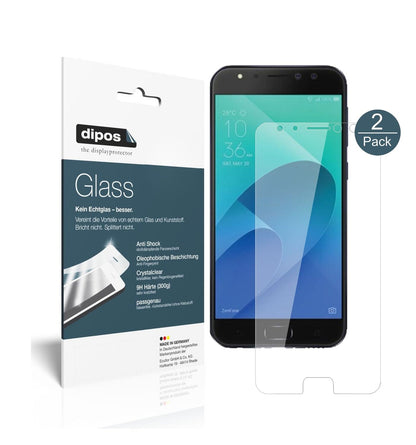 Klare Displayschutzfolie von dipos passend für Asus Zenfone 4 Selfie Pro ZD552KL, 9H kratzfest und blasenfrei montiert