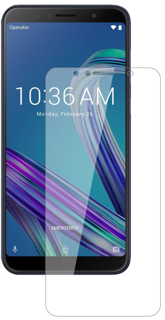 Klare Displayschutzfolie von dipos passend für Asus ZenFone Max M1 (ZB556KL), 9H kratzfest und blasenfrei montiert