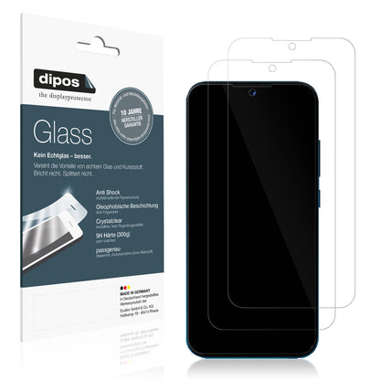 Klare Displayschutzfolie von dipos passend für Benco Y30, 9H kratzfest und blasenfrei montiert