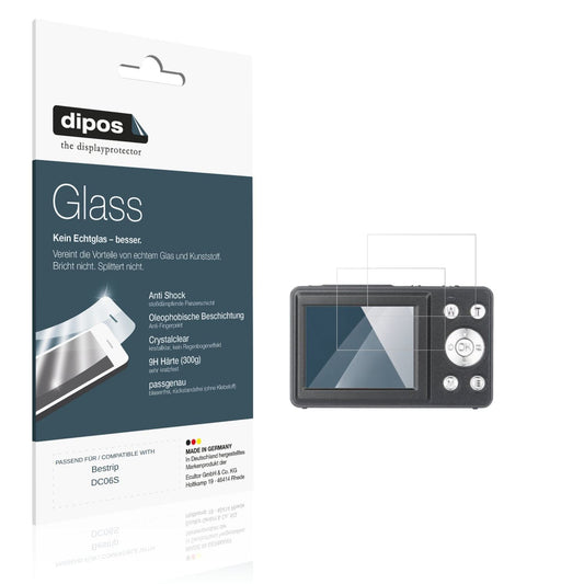 Klare Displayschutzfolie von dipos passend für Bestrip DC06S, 9H kratzfest und blasenfrei montiert