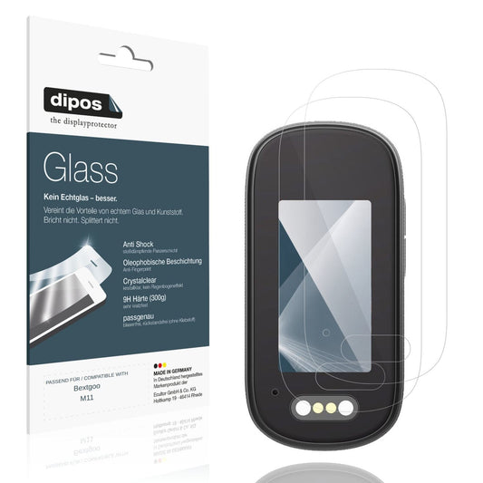 Klare Displayschutzfolie von dipos passend für Bextgoo M11, 9H kratzfest und blasenfrei montiert