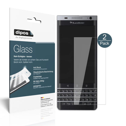 Klare Displayschutzfolie von dipos passend für Blackberry DTEK40, 9H kratzfest und blasenfrei montiert