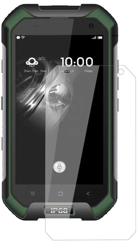 Klare Displayschutzfolie von dipos passend für Blackview BV6000, 9H kratzfest und blasenfrei montiert