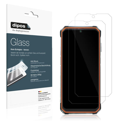 Klare Displayschutzfolie von dipos passend für Blackview BV6200, 9H kratzfest und blasenfrei montiert