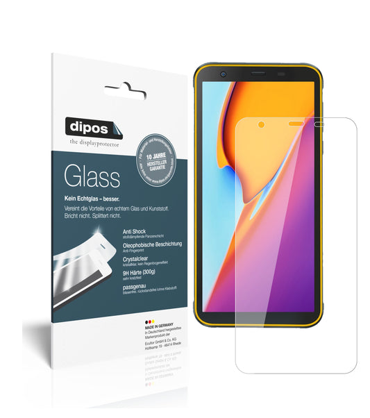 Klare Displayschutzfolie von dipos passend für Blackview BV6300 Pro, 9H kratzfest und blasenfrei montiert
