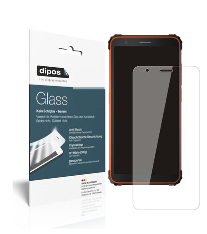 Klare Displayschutzfolie von dipos passend für Blackview BV6600, 9H kratzfest und blasenfrei montiert