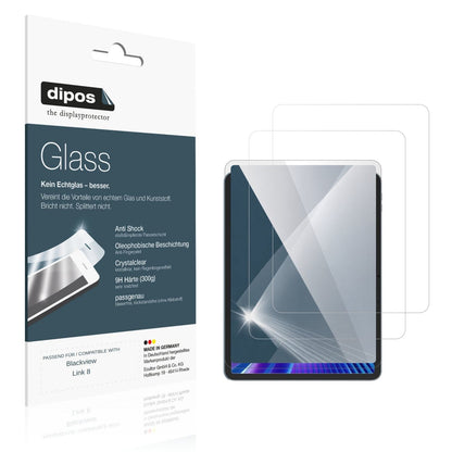Klare Displayschutzfolie von dipos passend für Blackview Link8, 9H kratzfest und blasenfrei montiert