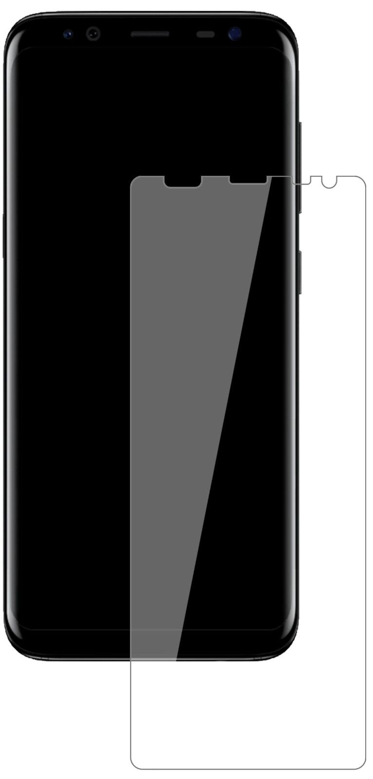 Klare Displayschutzfolie von dipos passend für Blackview S8, 9H kratzfest und blasenfrei montiert