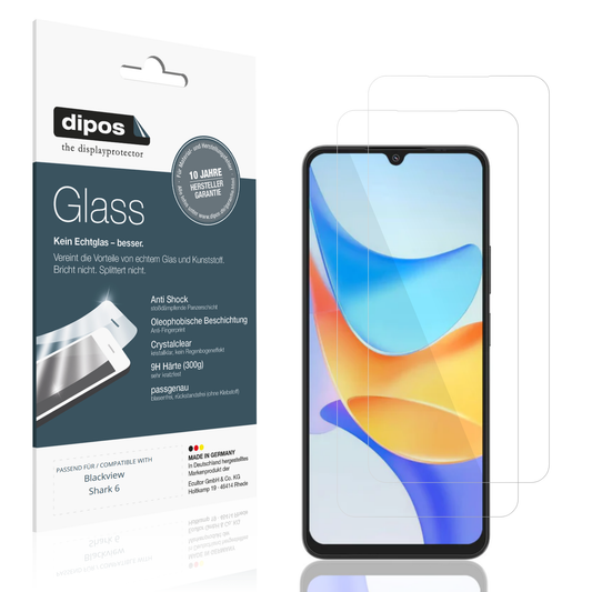 Klare Displayschutzfolie von dipos passend für Blackview Shark 6 Kamera-Linse, 9H kratzfest und blasenfrei montiert