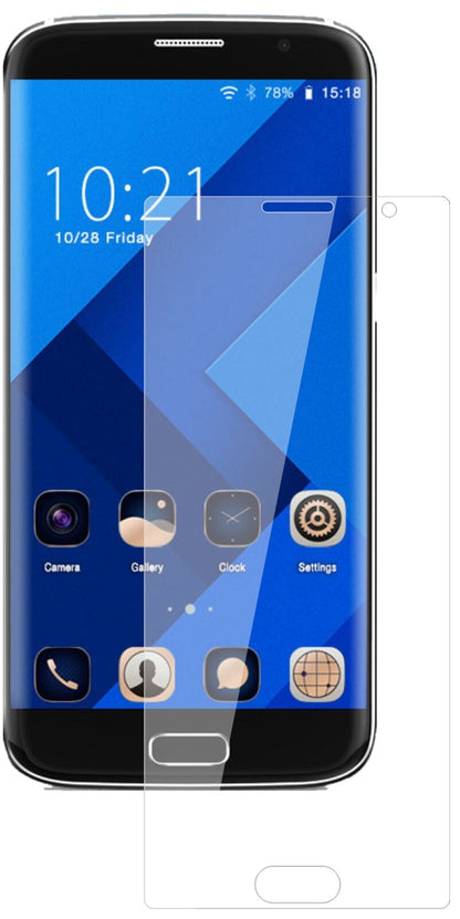 Klare Displayschutzfolie von dipos passend für BLUBOO Edge, 9H kratzfest und blasenfrei montiert