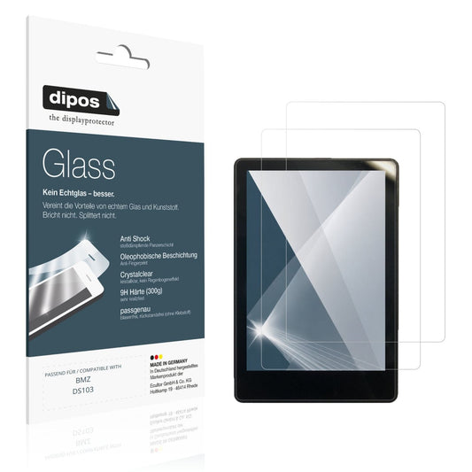 Klare Displayschutzfolie von dipos passend für BMZ DS103, 9H kratzfest und blasenfrei montiert