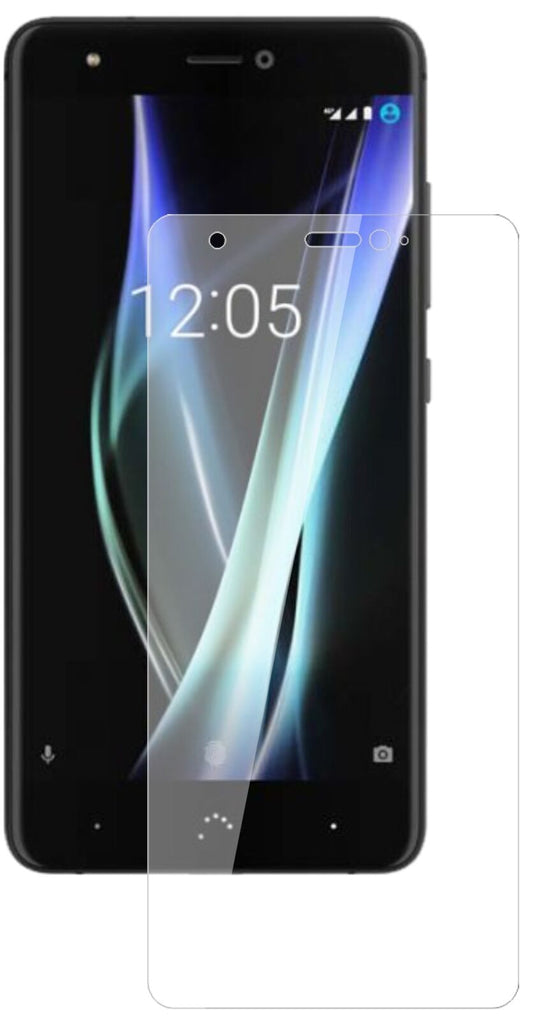 Klare Displayschutzfolie von dipos passend für BQ Aquaris X, 9H kratzfest und blasenfrei montiert