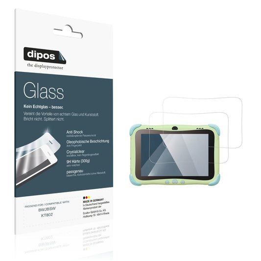Klare Displayschutzfolie von dipos passend für BWJBSW KT802, 9H kratzfest und blasenfrei montiert