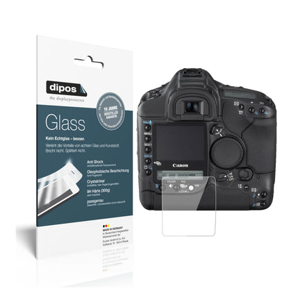 Klare Displayschutzfolie von dipos passend für Canon Eos 1DS Mark II, 9H kratzfest und blasenfrei montiert