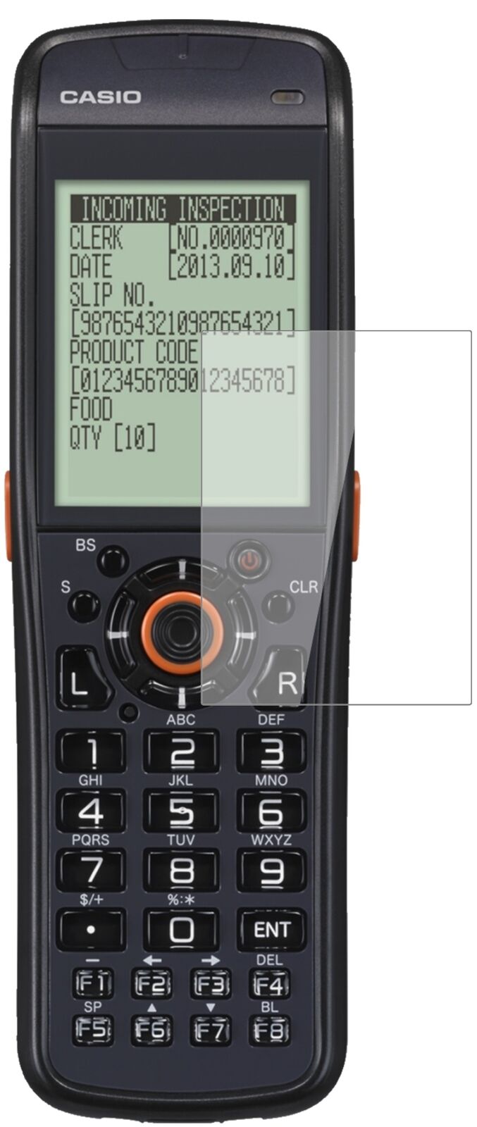 Klare Displayschutzfolie von dipos passend für Casio DT-970, 9H kratzfest und blasenfrei montiert
