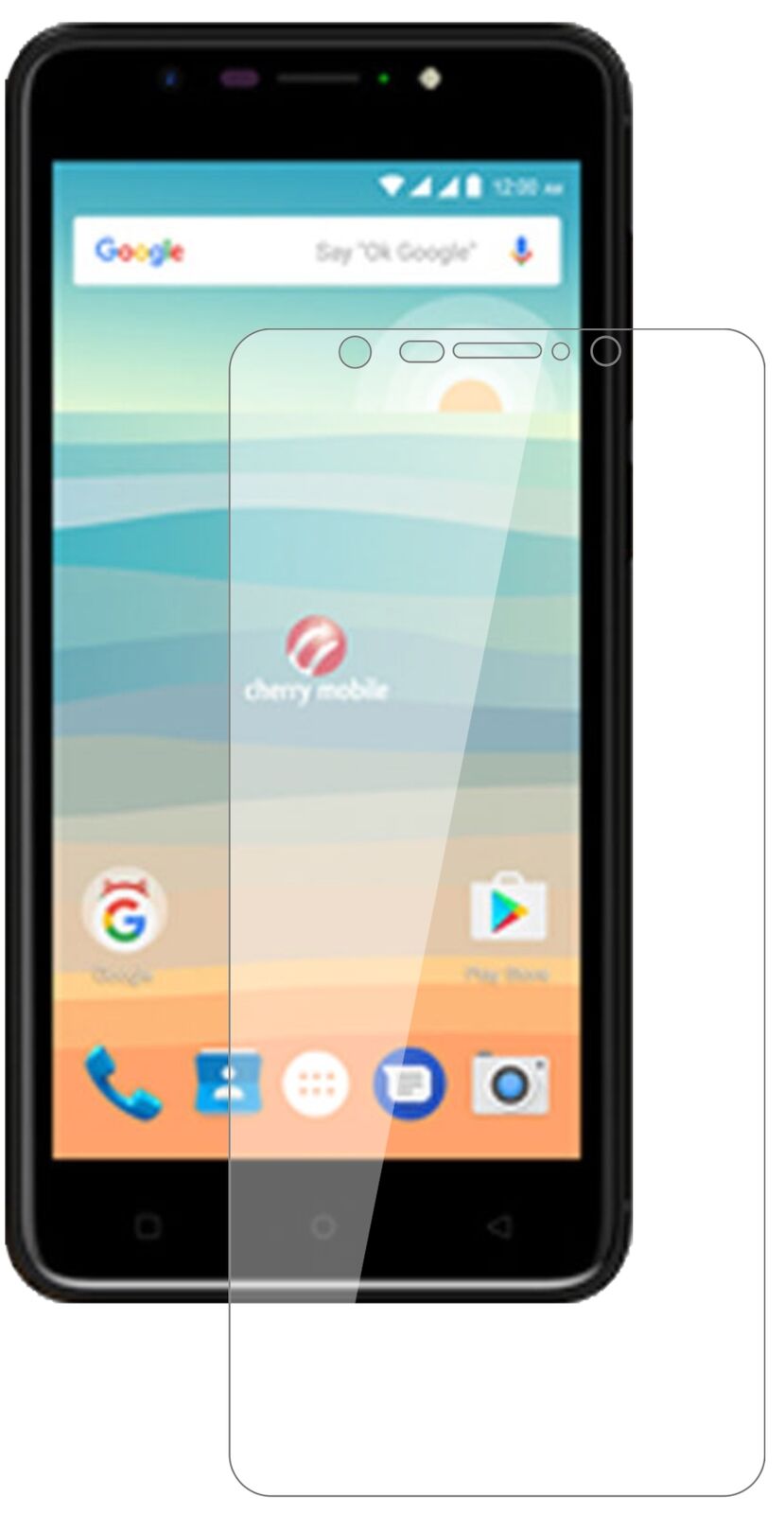 Klare Displayschutzfolie von dipos passend für Cherry Mobile Flare S6, 9H kratzfest und blasenfrei montiert