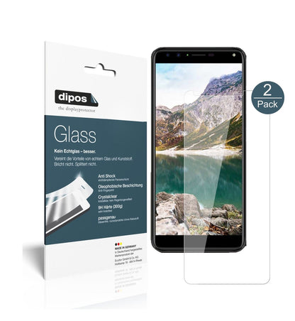 Klare Displayschutzfolie von dipos passend für Cherry Mobile Flare S6 Plus, 9H kratzfest und blasenfrei montiert