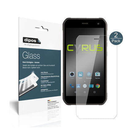 Klare Displayschutzfolie von dipos passend für Cyrus CS40, 9H kratzfest und blasenfrei montiert