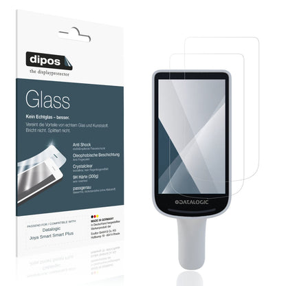 Klare Displayschutzfolie von dipos passend für Datalogic Joya Smart Smart Plus, 9H kratzfest und blasenfrei montiert