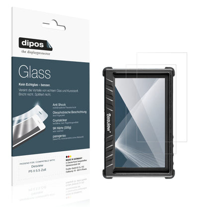 Klare Displayschutzfolie von dipos passend für Desview P5 II 5.5 Zoll, 9H kratzfest und blasenfrei montiert