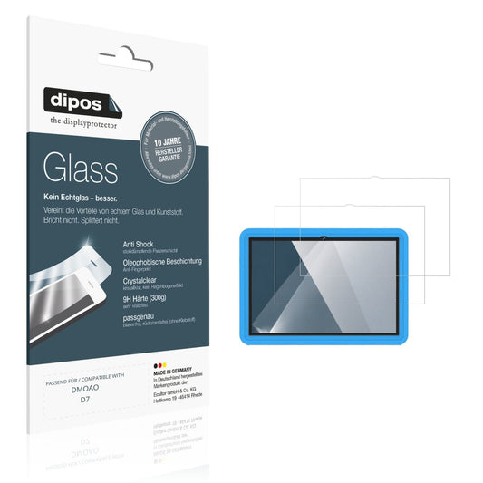 Klare Displayschutzfolie von dipos passend für DMOAO D7, 9H kratzfest und blasenfrei montiert