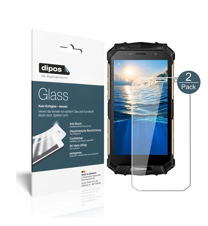 Klare Displayschutzfolie von dipos passend für Doogee S60, 9H kratzfest und blasenfrei montiert