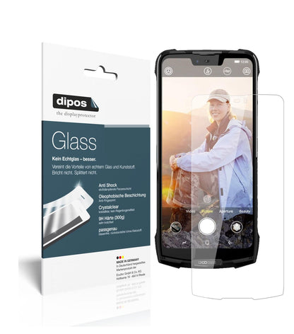 Klare Displayschutzfolie von dipos passend für Doogee S90 Pro, 9H kratzfest und blasenfrei montiert