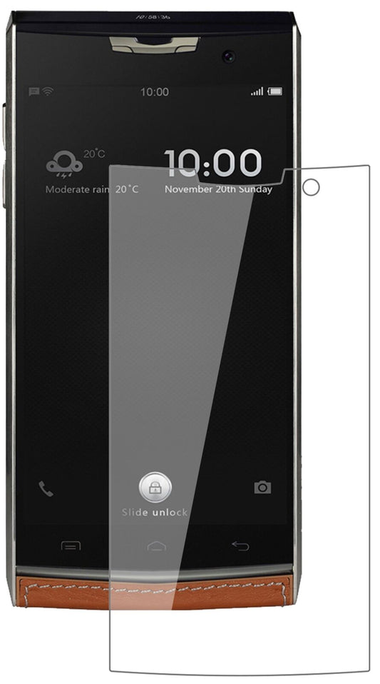 Klare Displayschutzfolie von dipos passend für Doogee T3, 9H kratzfest und blasenfrei montiert