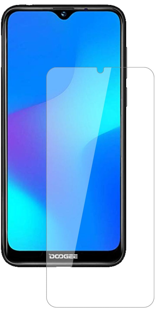 Klare Displayschutzfolie von dipos passend für Doogee Y8, 9H kratzfest und blasenfrei montiert