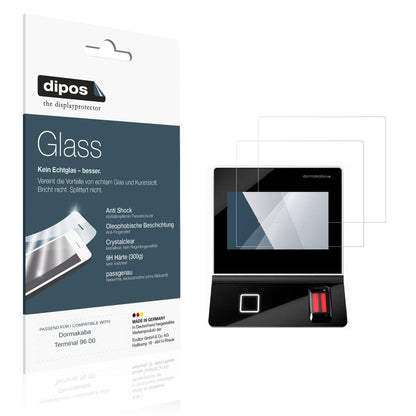 Klare Displayschutzfolie von dipos passend für Dormakaba Terminal 96 00, 9H kratzfest und blasenfrei montiert