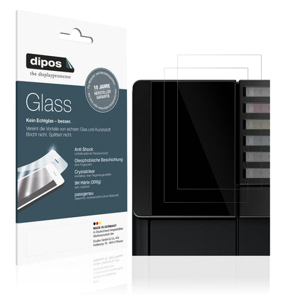 Klare Displayschutzfolie von dipos passend für Epson EcoTank ET-8550, 9H kratzfest und blasenfrei montiert