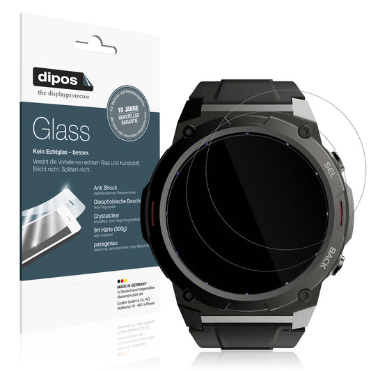 Klare Displayschutzfolie von dipos passend für GARD PRO Ultra 2+, 9H kratzfest und blasenfrei montiert