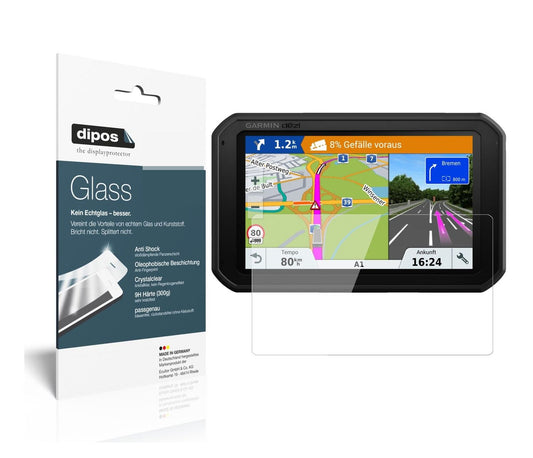 Klare Displayschutzfolie von dipos passend für Garmin Dezlcam 785 LMT-D EU, 9H kratzfest und blasenfrei montiert