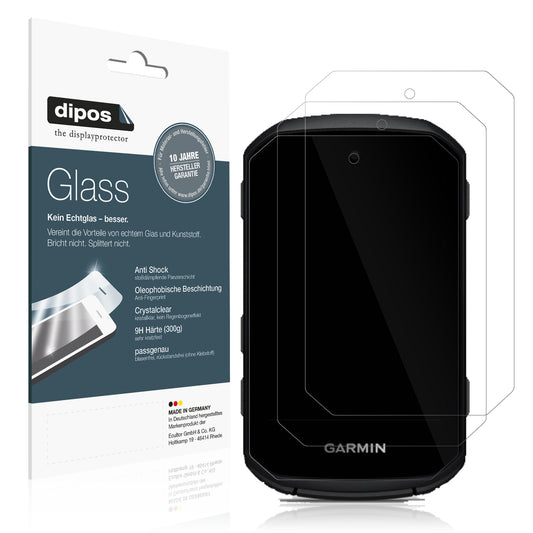Klare Displayschutzfolie von dipos passend für Garmin Edge 550, 9H kratzfest und blasenfrei montiert