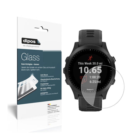 Klare Displayschutzfolie von dipos passend für Garmin Forerunner 245, 9H kratzfest und blasenfrei montiert