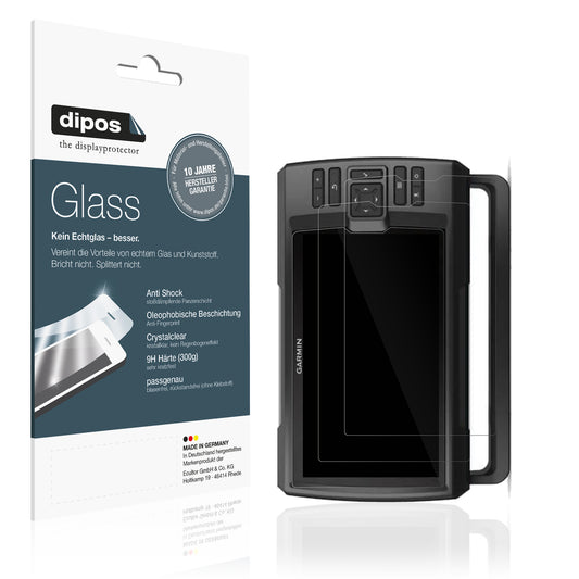 Klare Displayschutzfolie von dipos passend für Garmin Striker Vivid 9SV, 9H kratzfest und blasenfrei montiert