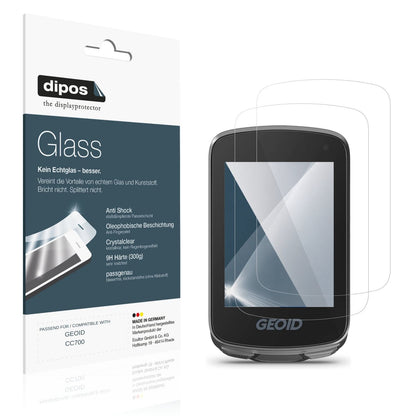 Klare Displayschutzfolie von dipos passend für GEOID CC700, 9H kratzfest und blasenfrei montiert