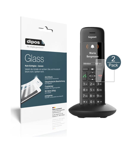 Klare Displayschutzfolie von dipos passend für Gigaset C570A, 9H kratzfest und blasenfrei montiert