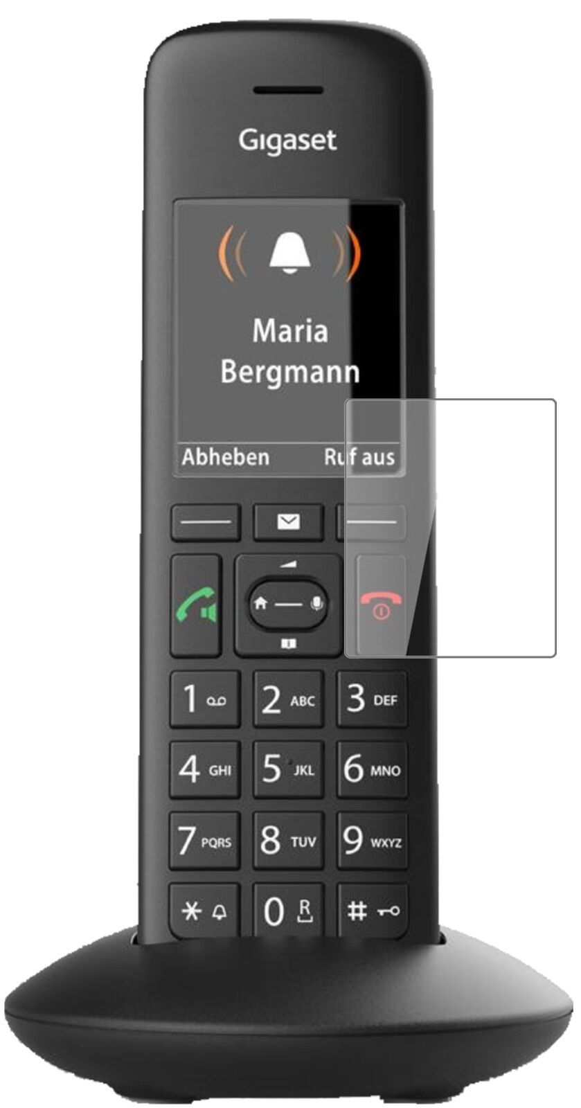 Klare Displayschutzfolie von dipos passend für Gigaset C570A, 9H kratzfest und blasenfrei montiert