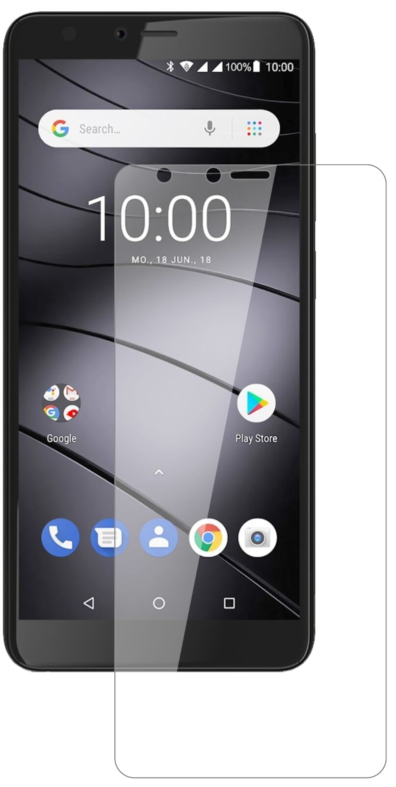 Klare Displayschutzfolie von dipos passend für Gigaset GS100, 9H kratzfest und blasenfrei montiert