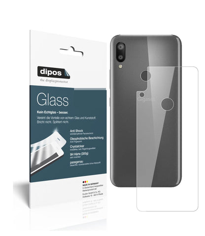 Klare Displayschutzfolie von dipos passend für Gigaset GS190 Rückseite, 9H kratzfest und blasenfrei montiert