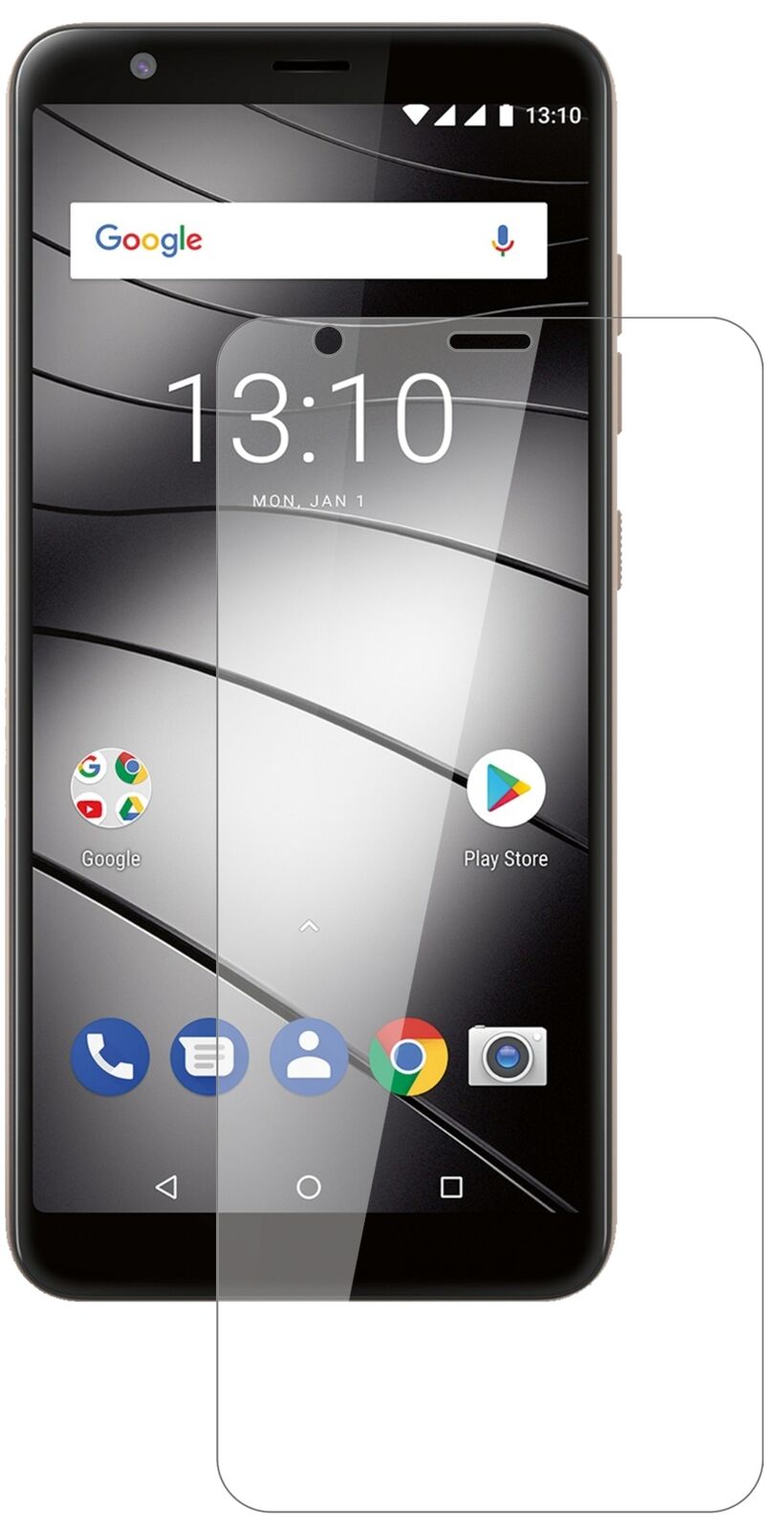 Klare Displayschutzfolie von dipos passend für Gigaset GS280, 9H kratzfest und blasenfrei montiert