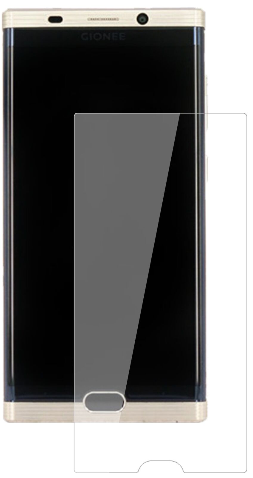 Klare Displayschutzfolie von dipos passend für Gionee M2017, 9H kratzfest und blasenfrei montiert