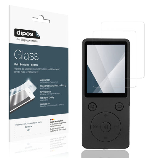 Klare Displayschutzfolie von dipos passend für Gleisa M8, 9H kratzfest und blasenfrei montiert