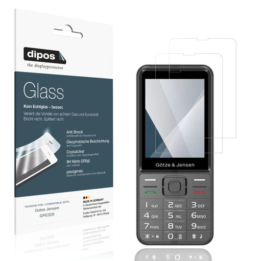 Klare Displayschutzfolie von dipos passend f�r Gotze Jensen GFE320, 9H kratzfest und blasenfrei montiert