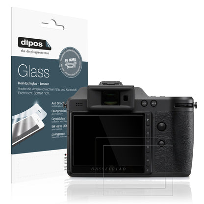 Klare Displayschutzfolie von dipos passend für Hasselblad X2D II, 9H kratzfest und blasenfrei montiert