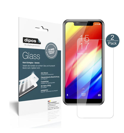 Klare Displayschutzfolie von dipos passend für HomTom H10, 9H kratzfest und blasenfrei montiert