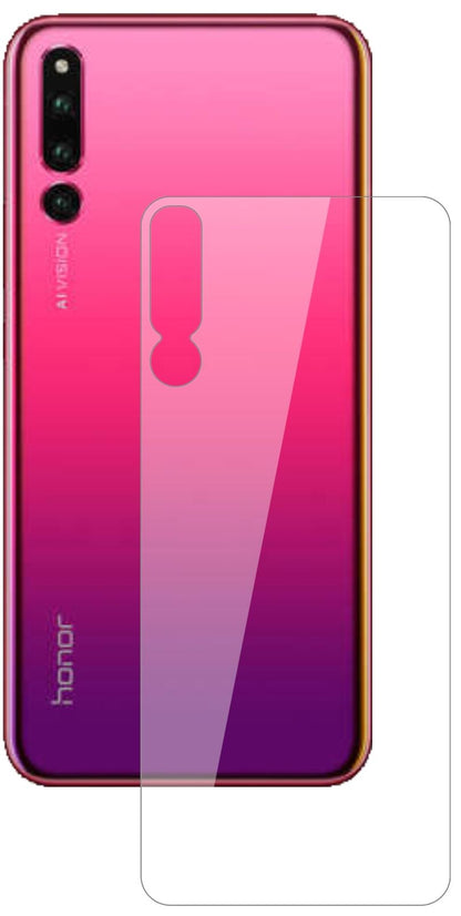 Klare Displayschutzfolie von dipos passend für Honor Magic 2 Rückseite, 9H kratzfest und blasenfrei montiert